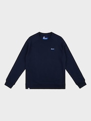Penfield Blue Mens Relaxed Fit 100% Cotton Original Logo Sweatshirt - Image 7 of 8