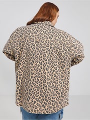 Simply Be Utility Jacke mit Leopardenmuster aus 100% Baumwolle - Bild 3 von 4