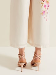 Phase Eight Pink Patent Barely There Strappy Sandals - Image 5 of 7