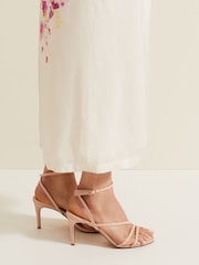 Phase Eight Pink Patent Barely There Strappy Sandals - Image 7 of 7