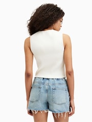 AllSaints White Cruz Waistcoat - Image 8 of 9