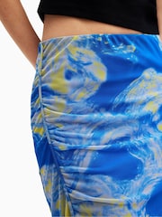 AllSaints Blue Nora Inspiral Skirt - Image 3 of 9