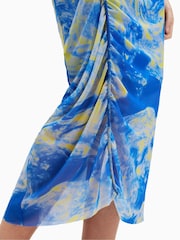 AllSaints Blue Nora Inspiral Skirt - Image 4 of 9