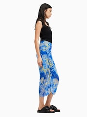 AllSaints Blue Nora Inspiral Skirt - Image 5 of 9