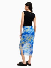 AllSaints Blue Nora Inspiral Skirt - Image 7 of 9