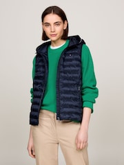 Tommy Hilfiger Dark Black Down-Filled Hooded Zip-Thru Jacket - Image 1 of 10