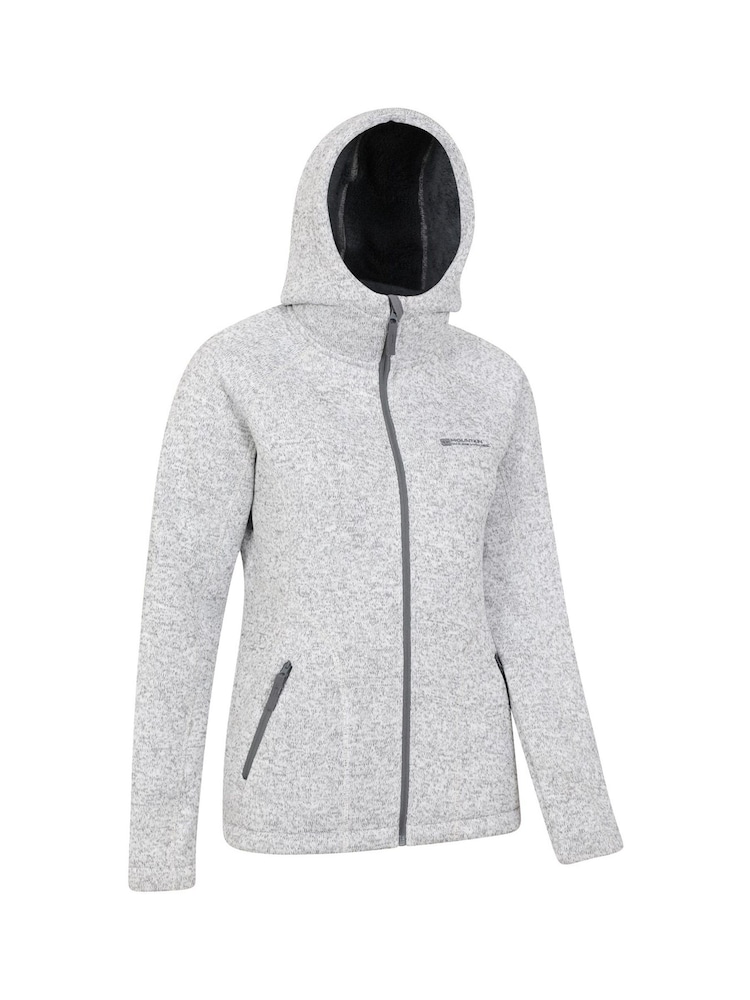 Mountain Warehouse Grey Womens Nevis Sherpa Lined Hoodie - Image 4 of 5