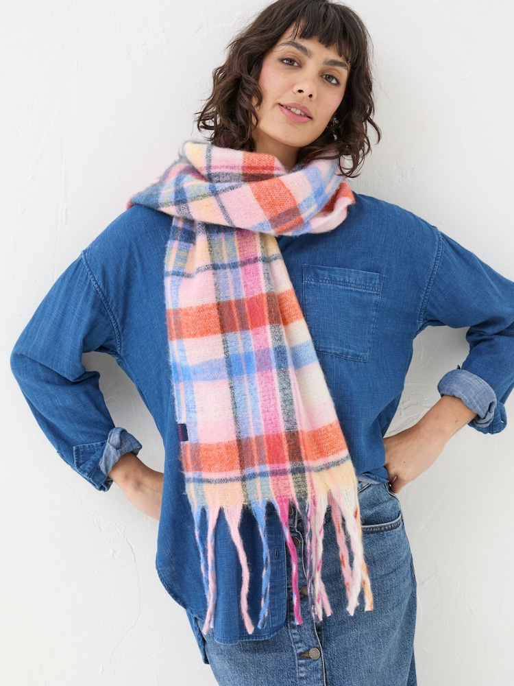 FatFace Multi Bright Check Scarf - Image 1 of 4