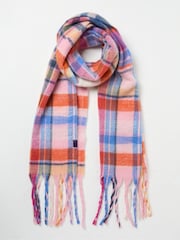 FatFace Multi Bright Check Scarf - Image 3 of 4