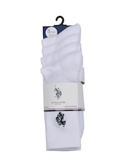 U.S. Polo Assn. 100% Cotton Classic Sports Socks 5 Pack - Imagen 2 de 3