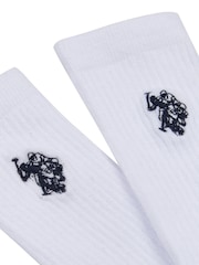 U.S. Polo Assn. 100% Cotton Classic Sports Socks 5 Pack - Imagen 3 de 3