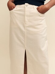 Nobody's Child Brown Midi Denim Column Skirt - Image 5 of 5