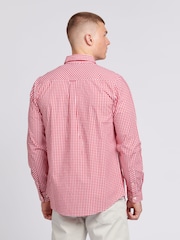U.S. Polo Assn. Red Mens 100% Cotton Gingham Shirt - Image 4 of 6