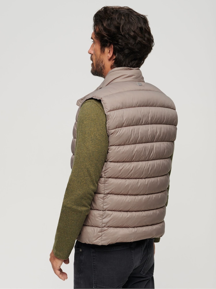 Superdry Nude Lightweight Padded Gilet - Image 3 of 6