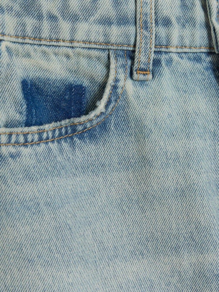 River Island Blue Girls Patchwork Midi Skirt - Image 4 of 4