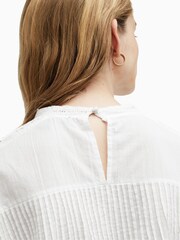 AllSaints White Elaia Embroidered Top - Image 4 of 5