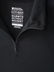 Mountain Warehouse Black Mens Talus Quarter Zip Thermal Top - Image 4 of 4