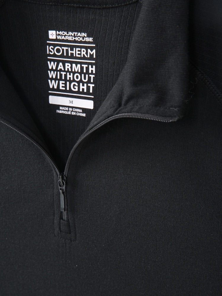 Mountain Warehouse Black Mens Talus Quarter Zip Thermal Top - Image 4 of 4