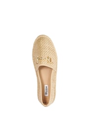 Dune London Natural Chrome Gellato Snaffle Trim Espadrilles - Image 5 of 5