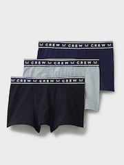 Crew Clothing Company Black Jersey Boxers 3 Pack - Image 1 of 2