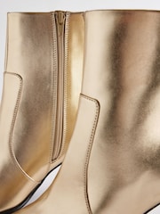 Gold Forever Comfort® Skinny Heeled Ankle Boots - Image 10 of 10