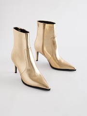 Gold Forever Comfort® Skinny Heeled Ankle Boots - Image 6 of 10