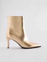 Gold Forever Comfort® Skinny Heeled Ankle Boots - Image 7 of 10