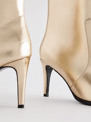 Gold Forever Comfort® Skinny Heeled Ankle Boots - Image 9 of 10