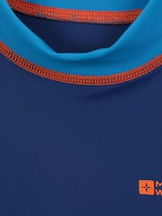 Mountain Warehouse Blue Short Sleeved Kids Rash Vest - Image 5 of 5