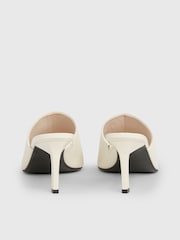 Calvin Klein Natural Leather Heel Mules - Image 4 of 5