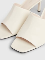 Calvin Klein Natural Leather Heel Mules - Image 5 of 5