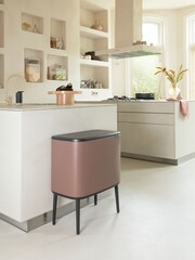 Brabantia Satin Taupe Bo Touch Bin 23L + 11L - Image 1 of 6
