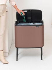 Brabantia Satin Taupe Bo Touch Bin 23L + 11L - Image 2 of 6