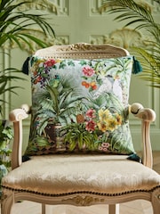Joe Browns Green Totally Tropical Reversible Cushion - Image 1 of 5