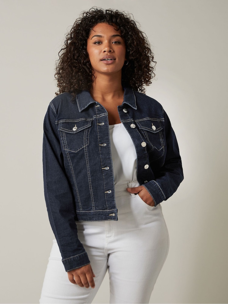 Evans Stretch Denim Jacket - Image 1 of 5