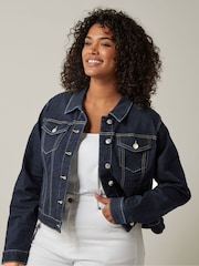 Evans Stretch Denim Jacket - Image 4 of 5