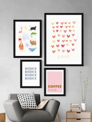 East End Prints Black Love Heart Framed Art Print - Image 3 of 3