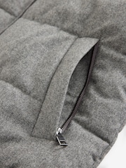 Grey Signature Wool Blend Donegal Puffer Gilet - Image 11 of 13
