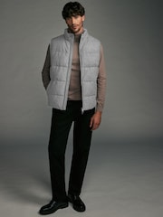 Grey Signature Wool Blend Donegal Puffer Gilet - Image 2 of 13