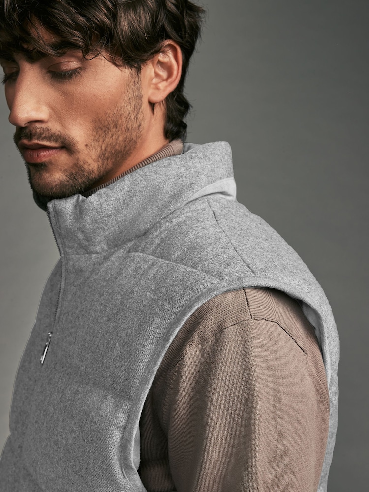Gris - Signature Laine Blend Gilet polaire Donegal - Image 6 of 13