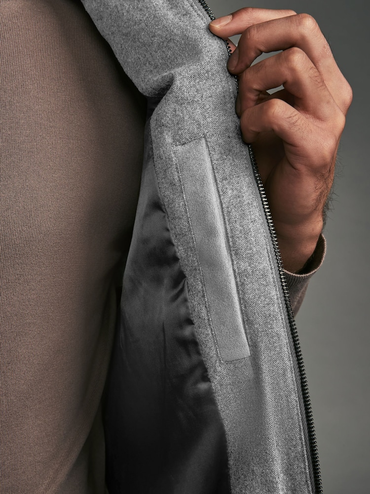 Gris - Signature Laine Blend Gilet polaire Donegal - Image 7 of 13