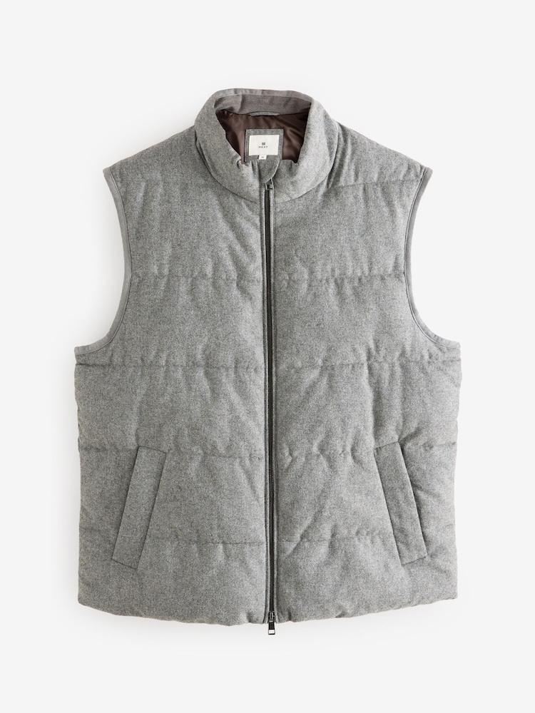 Gris - Signature Laine Blend Gilet polaire Donegal - Image 8 of 13