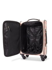 Victoria's Secret Iconic Stripe Pink Getaway Carry On Suitcase - Image 3 of 3