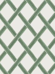 Graham & Brown Green Greenskeeper Geo Wallpaper Sample - Image 2 of 6