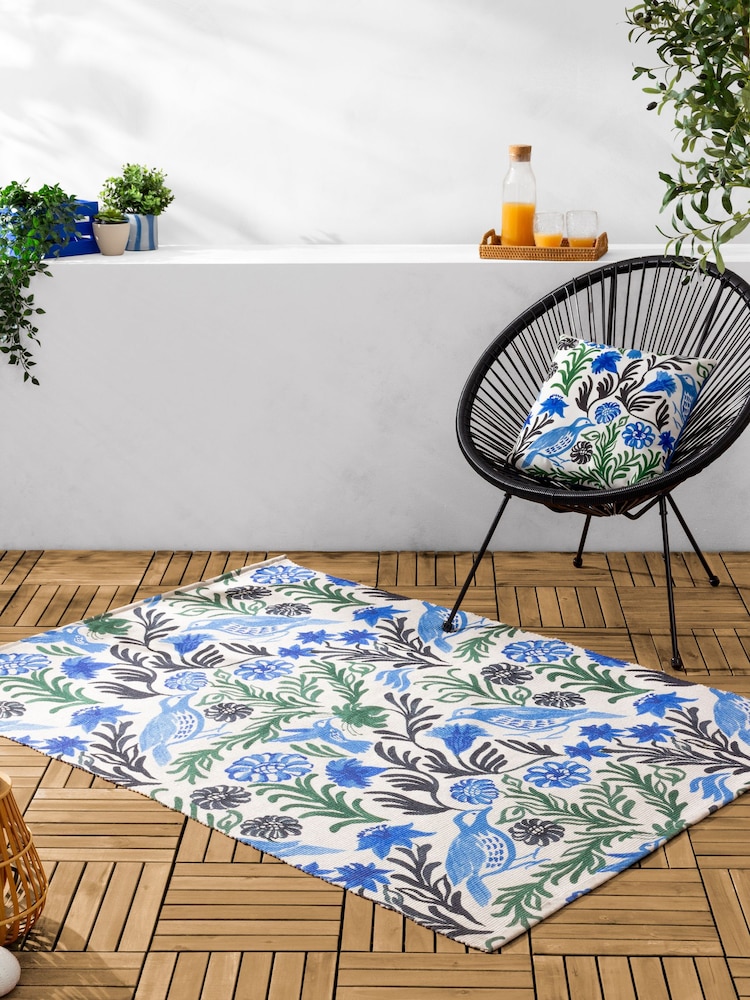 Furn Alentejo Trending Floral Outdoor Indoor Washable Rug - Bild 1 von 3 Furn Alentejo Trending Floral Outdoor Indoor Washable Rug - Bild 1 von 3