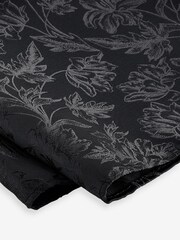 Black Slim Tie And Pocket Square Set - Image 4 of 5