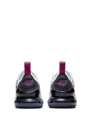 Nike White/Black Air Max 270 Junior Trainers - Image 5 of 8