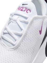 Nike White/Black Air Max 270 Junior Trainers - Image 8 of 8