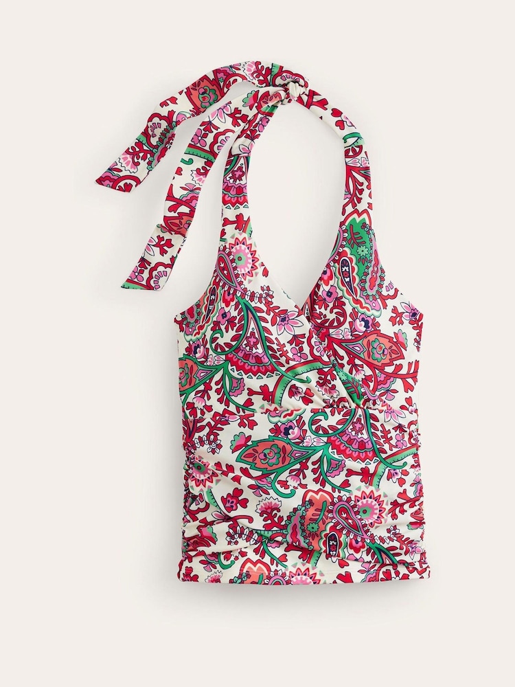 Boden Red Levanzo Halter Tankini Top - Image 5 of 6
