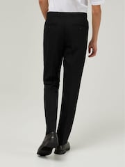Trutex Longer Length Slim Leg Senior Boys Black School Trousers - Image 2 of 6